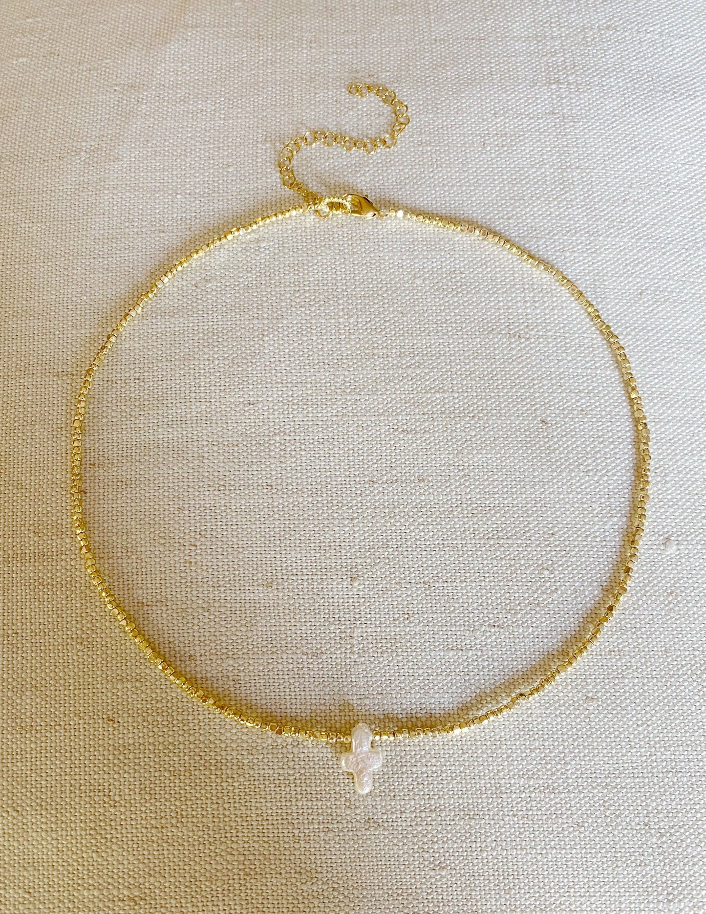 Summer Love Designs - Baby Freshwater Pearl Cross