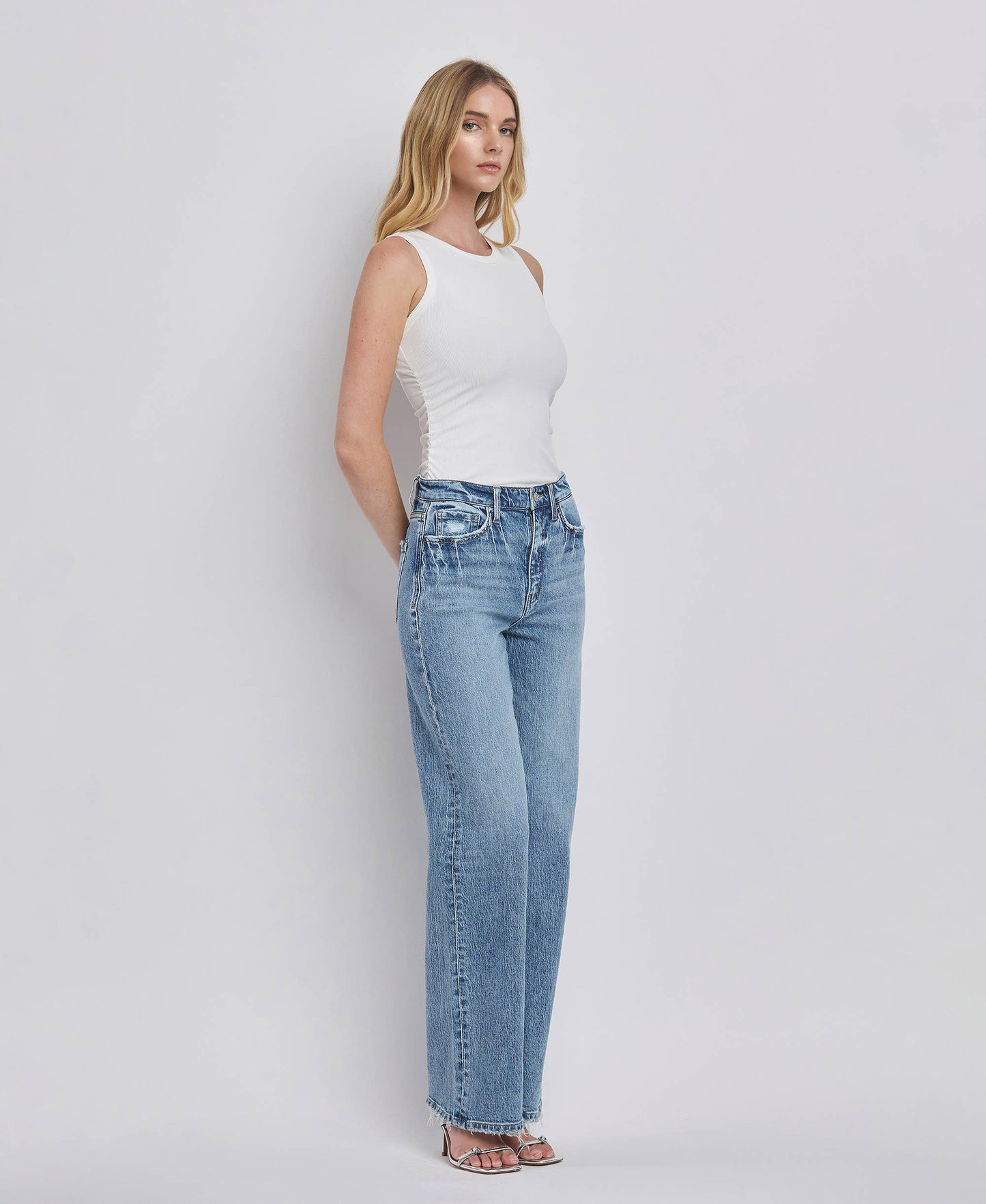 90'S HIGH RISE WIDE JEANS