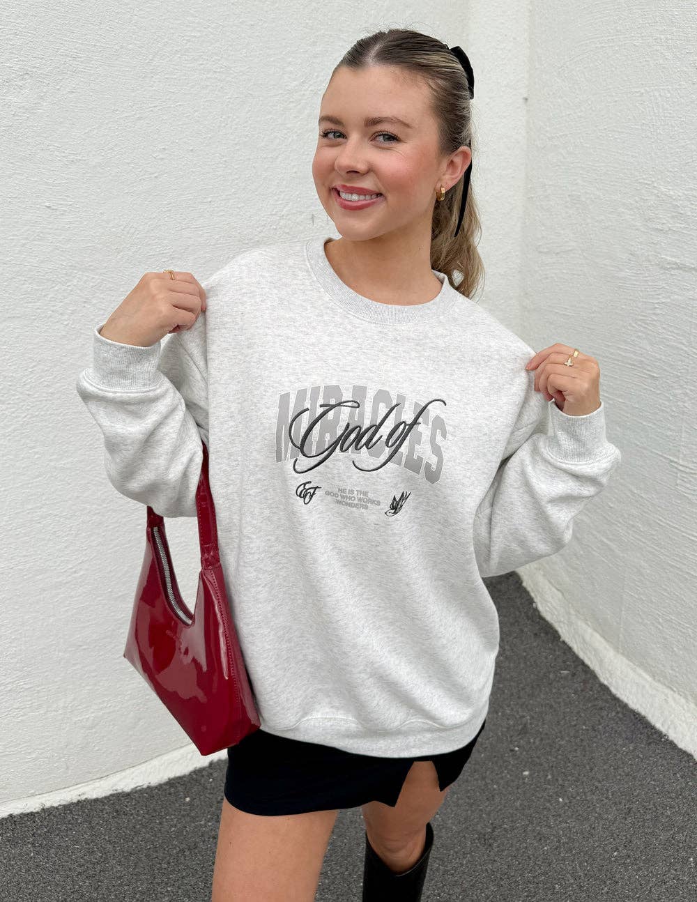 Elevated Faith - God of Miracles Unisex Crewneck: M