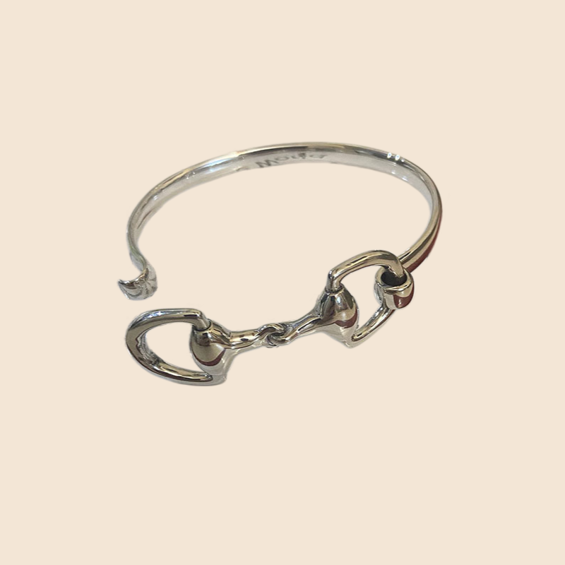 MKS America - Western Horseshoe Chain Cuff Bracelet: Silver