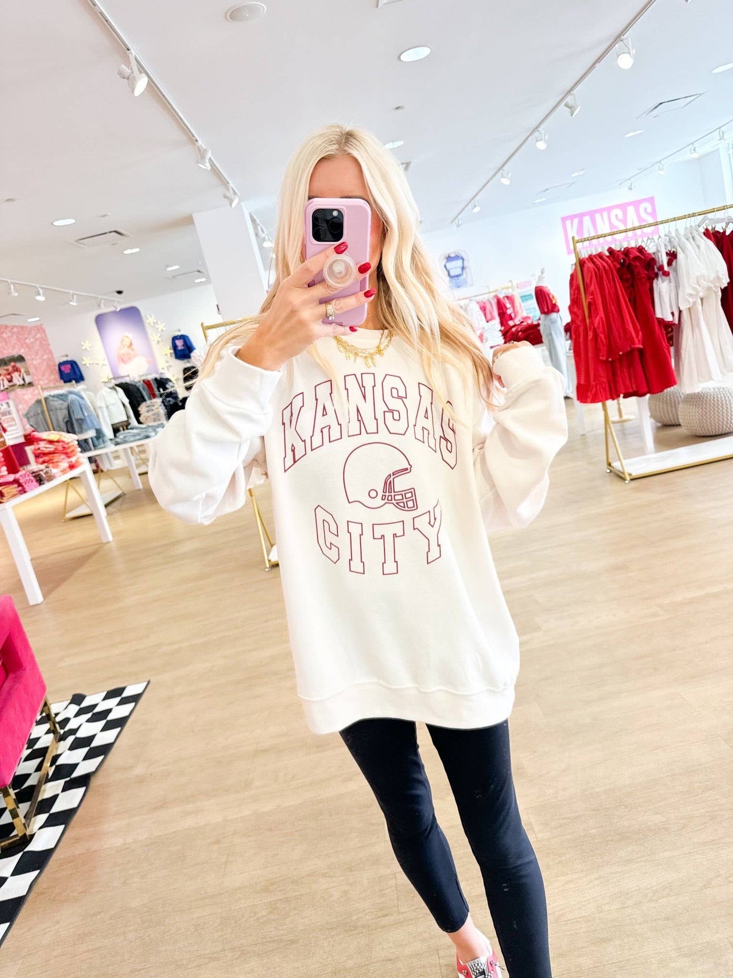 Ivory Helmet Sweatshirt