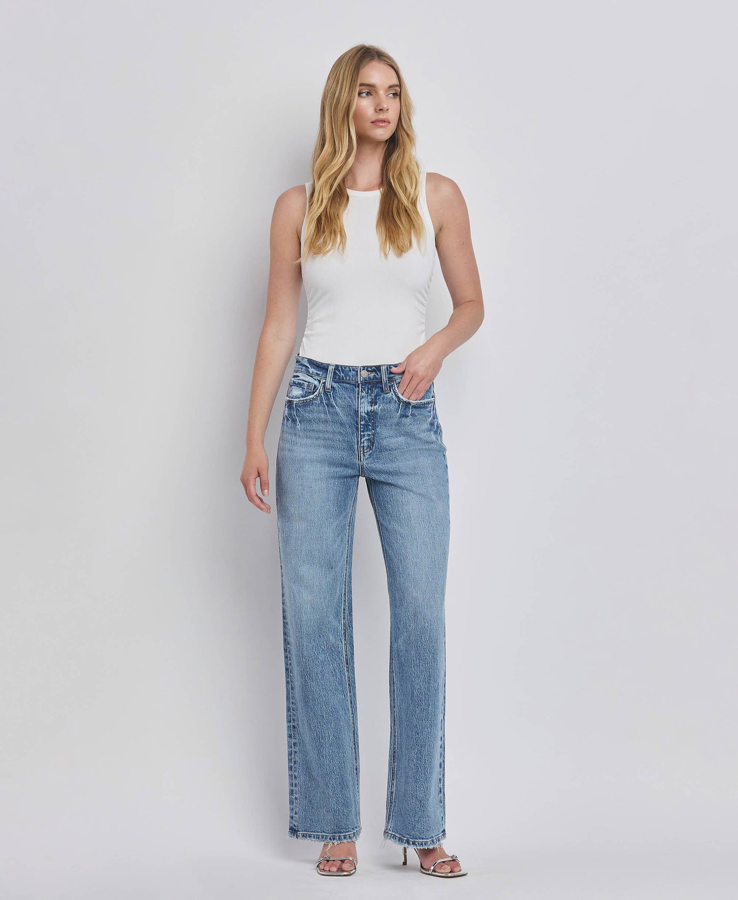 90'S HIGH RISE WIDE JEANS