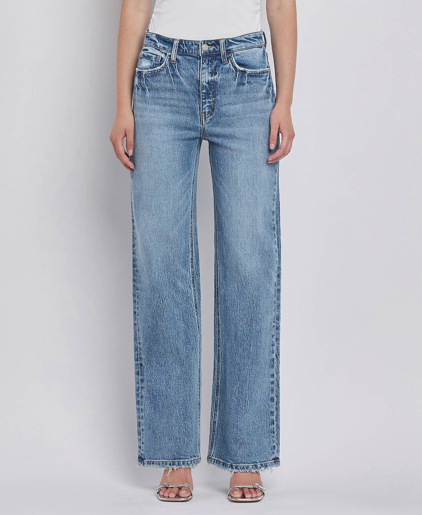 90'S HIGH RISE WIDE JEANS