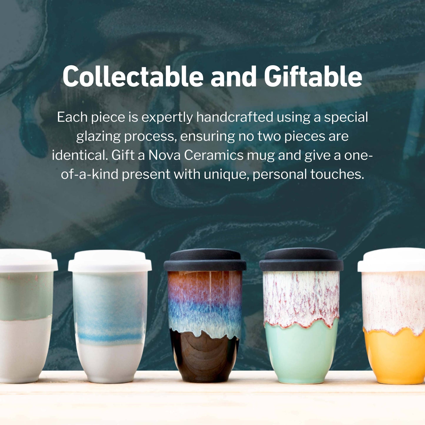 Ceramics Travel Mugs - Afterglow 12oz Ceramic Travel Mug – Reusable & Giftable