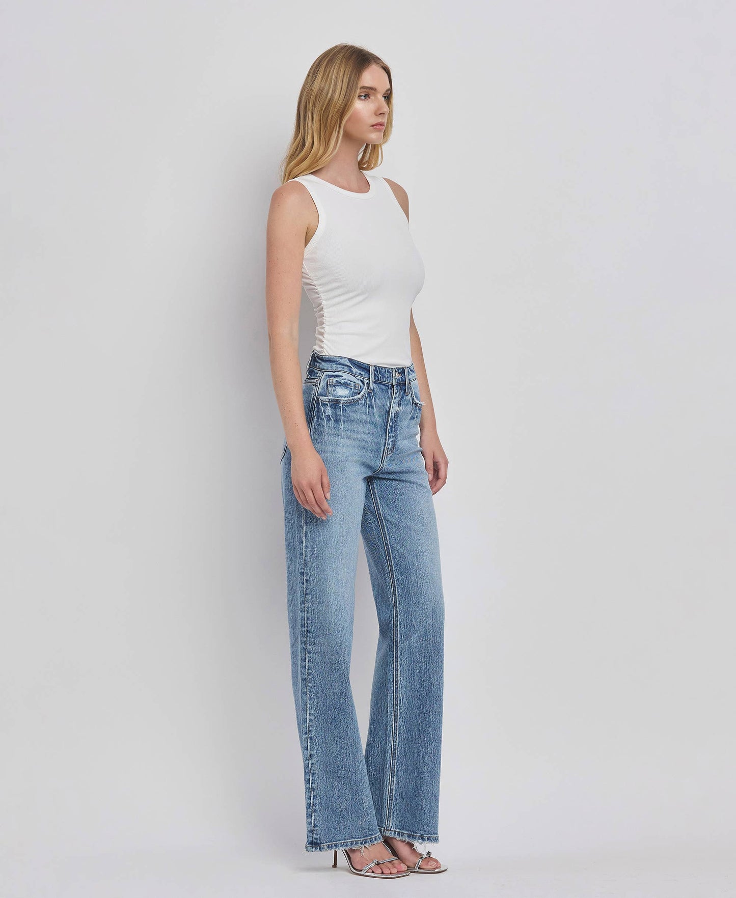 90'S HIGH RISE WIDE JEANS