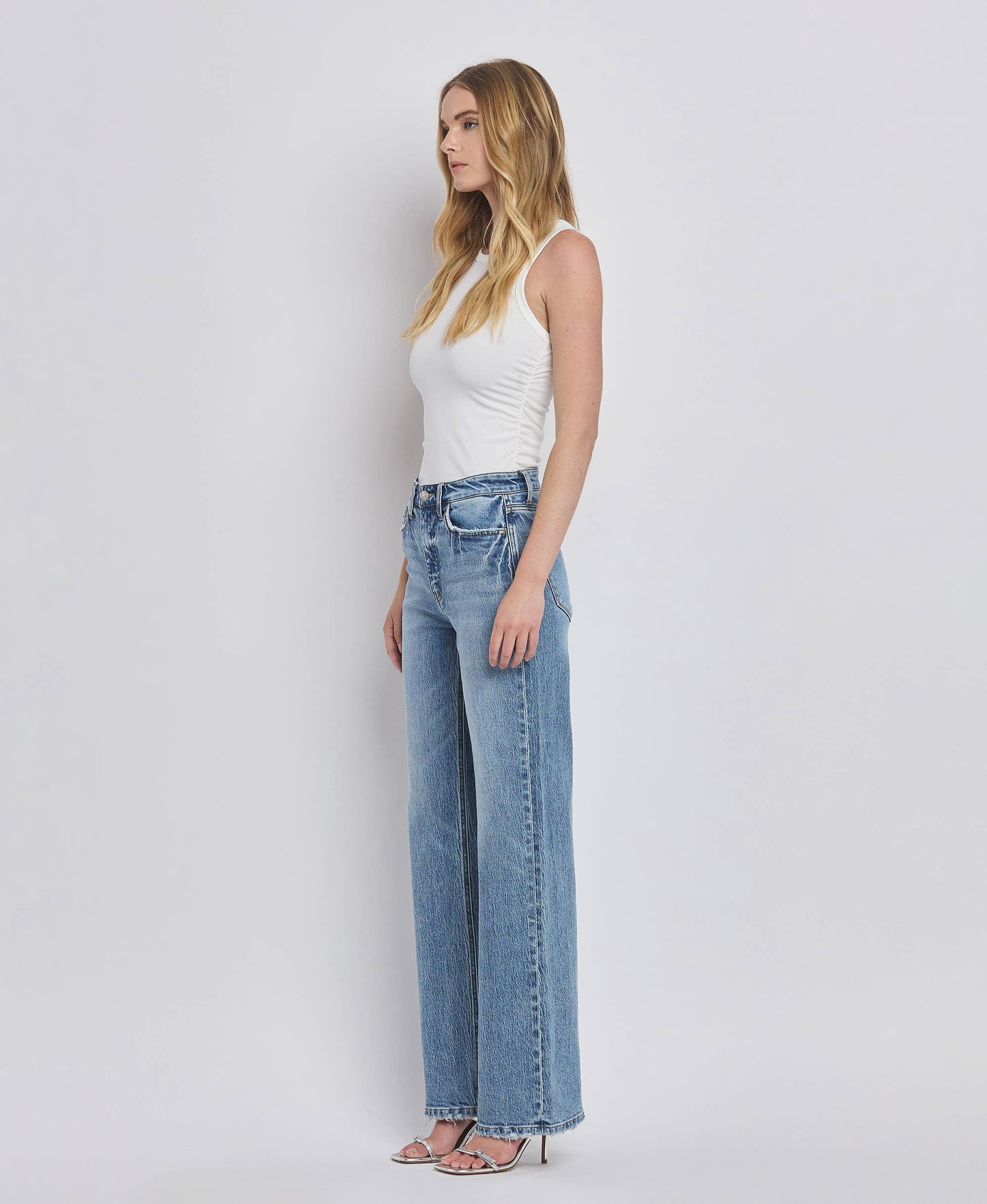 90'S HIGH RISE WIDE JEANS
