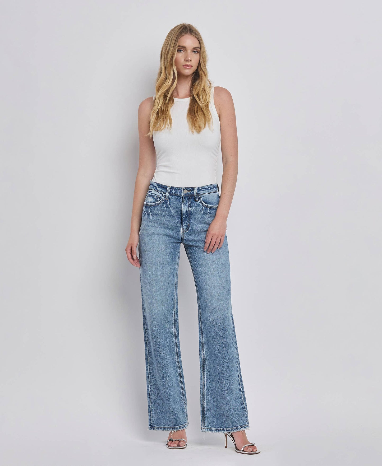 90'S HIGH RISE WIDE JEANS