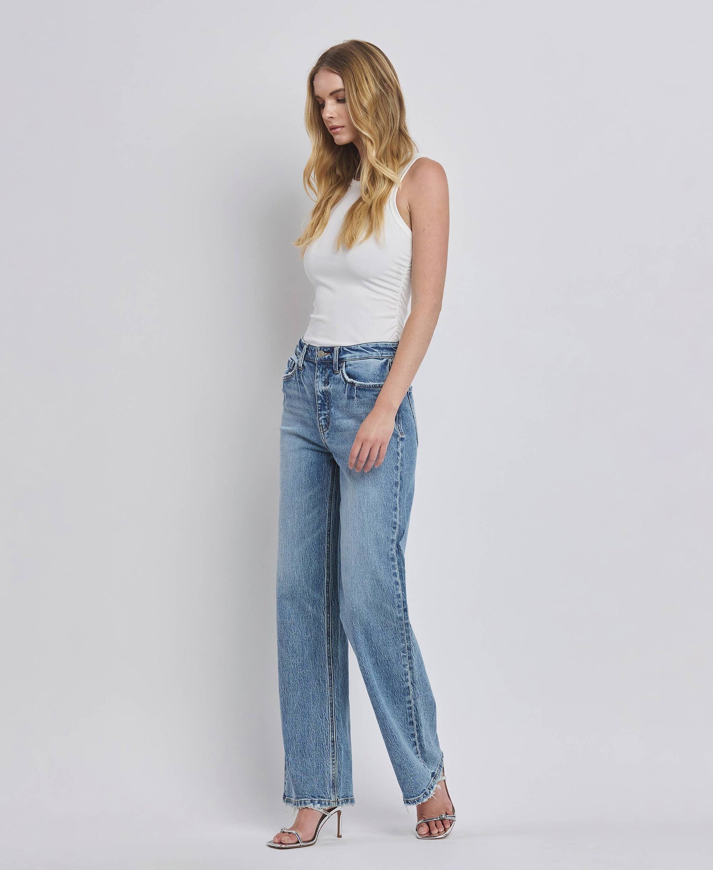 90'S HIGH RISE WIDE JEANS