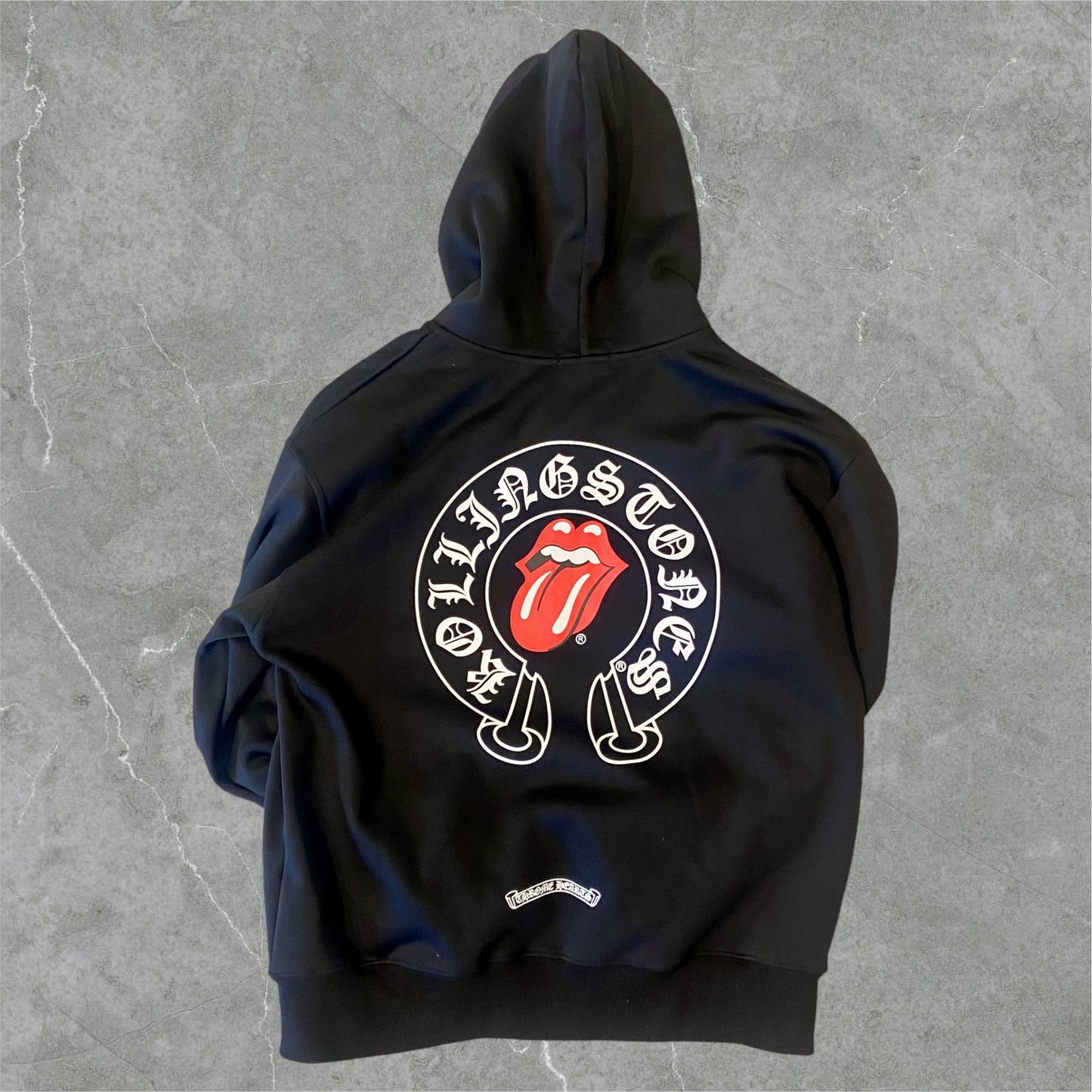 Chrome Hearts Rolling Stones zip up hoodie