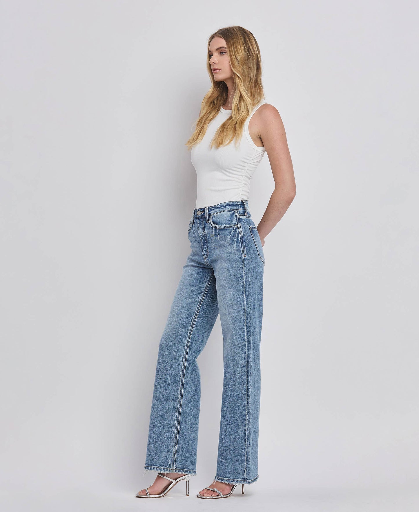 90'S HIGH RISE WIDE JEANS