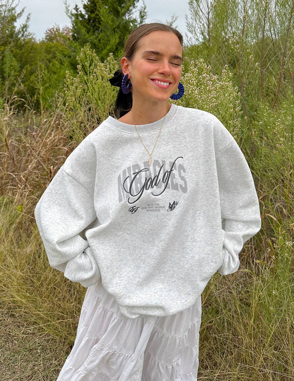 Elevated Faith - God of Miracles Unisex Crewneck: S