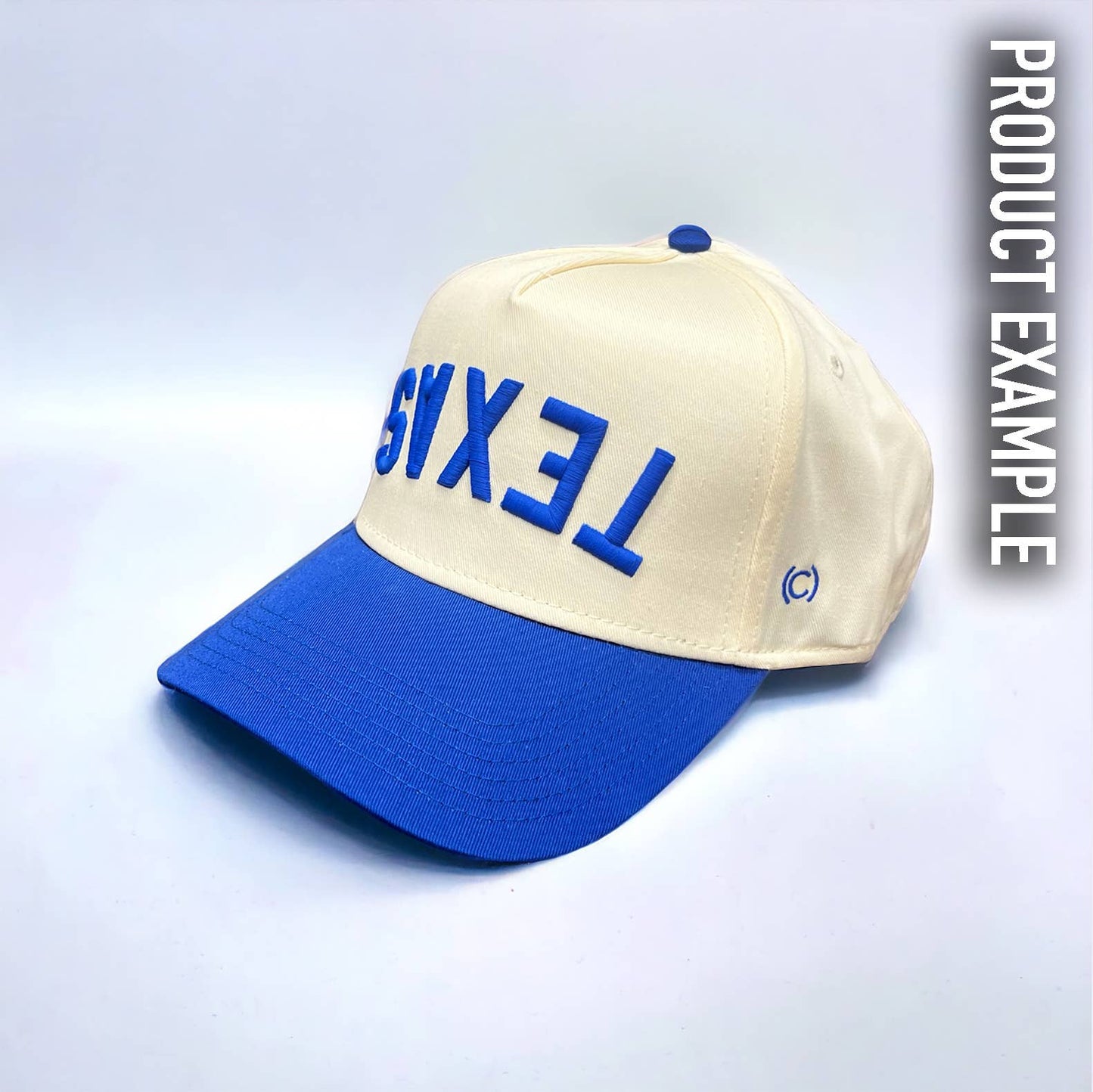 Codeword - The Upside Down Two-Tone Hat - Customizable: Royal & Cream