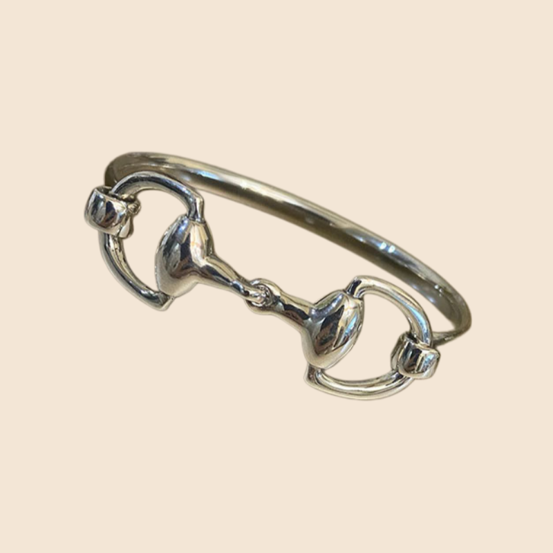 MKS America - Western Horseshoe Chain Cuff Bracelet: Silver