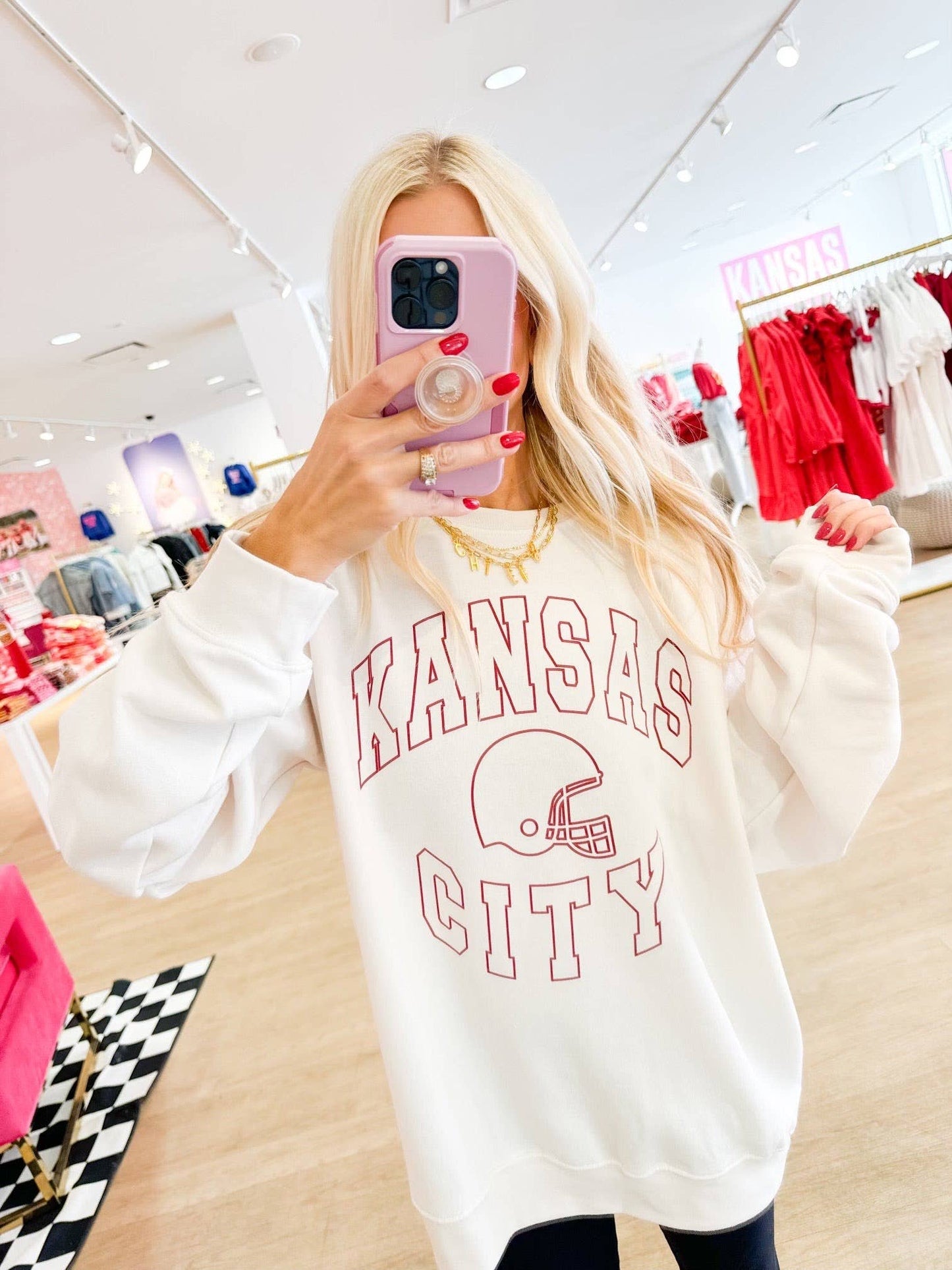 Ivory Helmet Sweatshirt