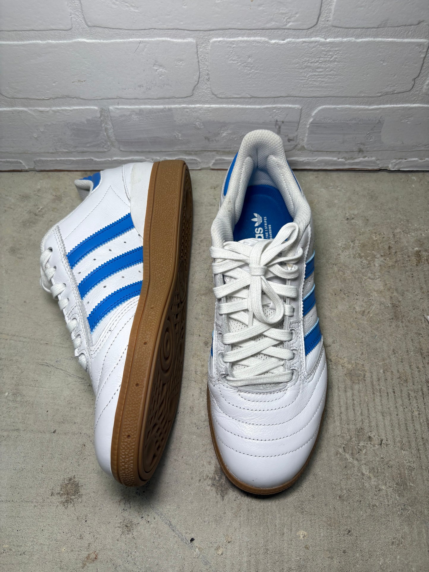 Adidas Samba White Blue Gum Sole Classic Sneakers