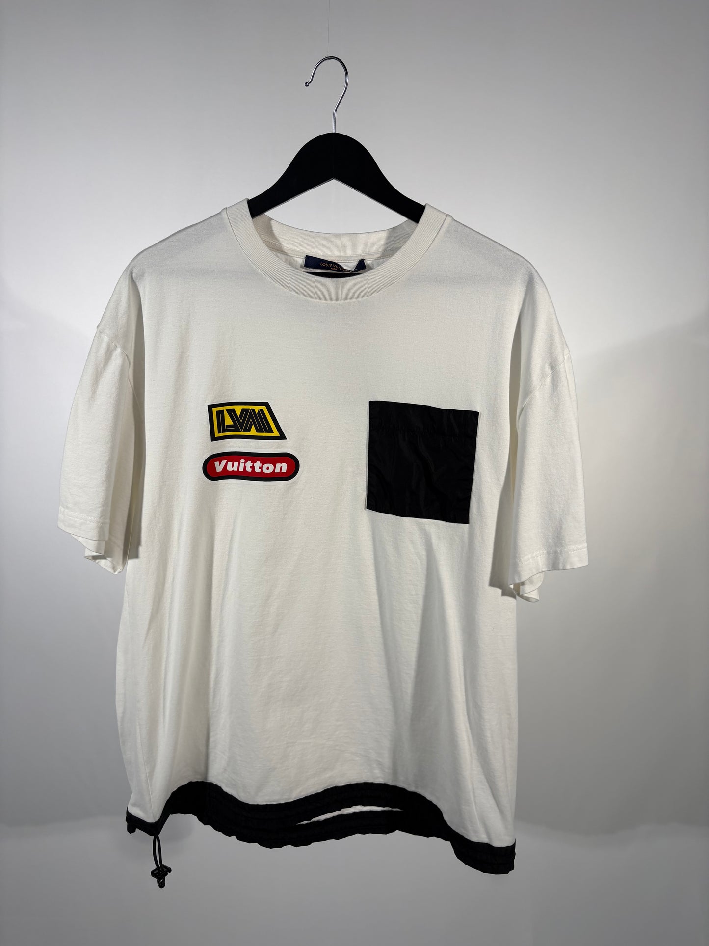 White Louis Vuitton Graphic Pocket Tee