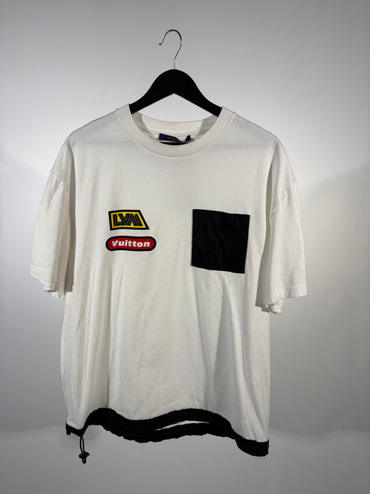 White Louis Vuitton Graphic Pocket Tee