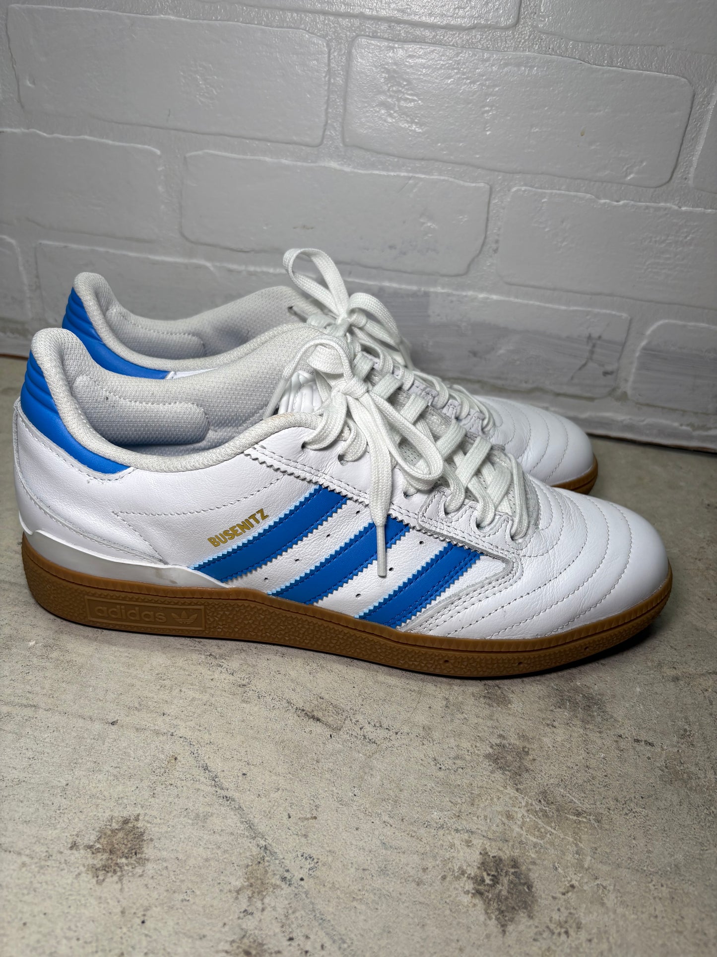 Adidas Samba White Blue Gum Sole Classic Sneakers