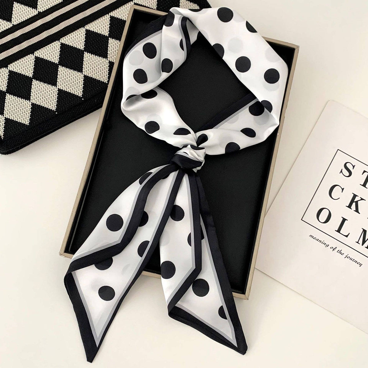 MKS America - Retro Multi-Functional Ribbon Scarf: NO-14 / M