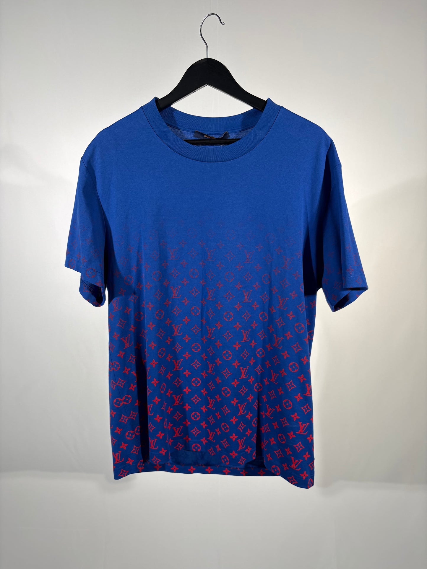 Louis Vuitton Blue & Red Monogram Gradient Tee