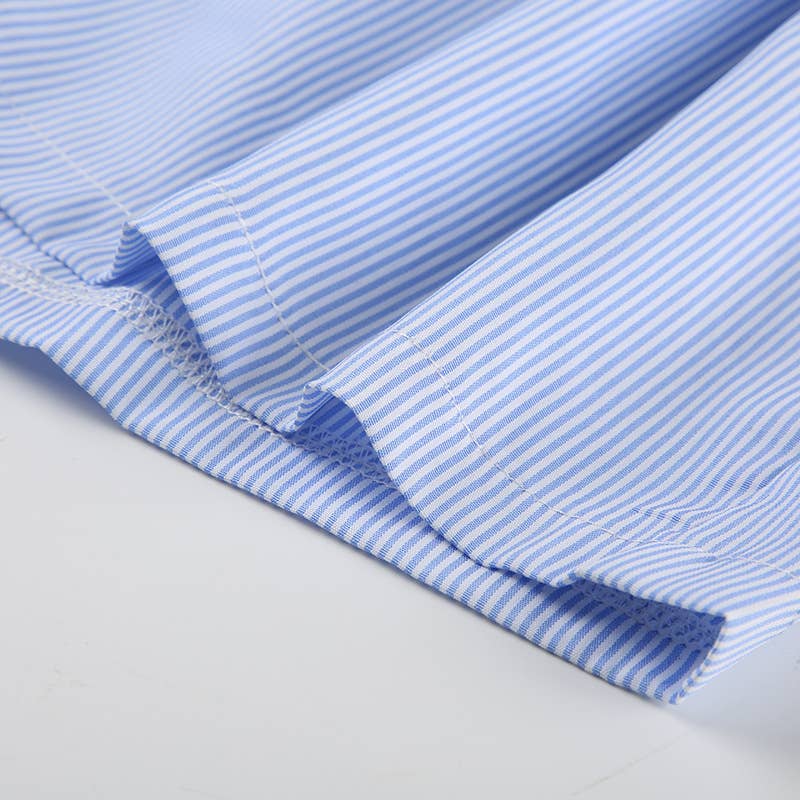HIDDENBRAND - Hang out Baby Blue Stripe Boxer Shorts - 2 COLORS: Pink / L