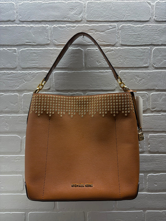 Michael Kors Hayes Large Grommet Leather Bucket Bag