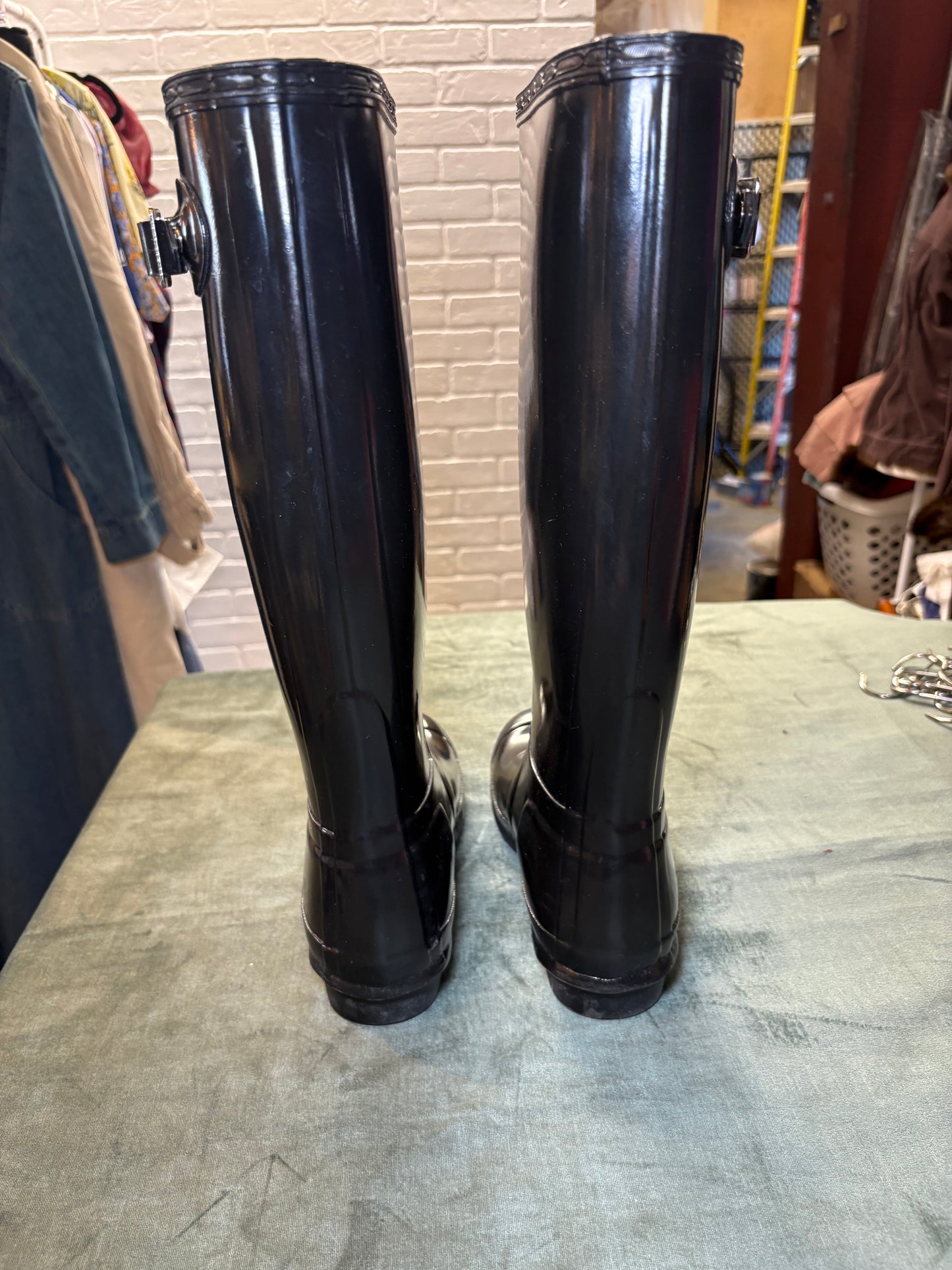 Hunter Original Tall Gloss Rain Boots – Black Waterproof Women’s