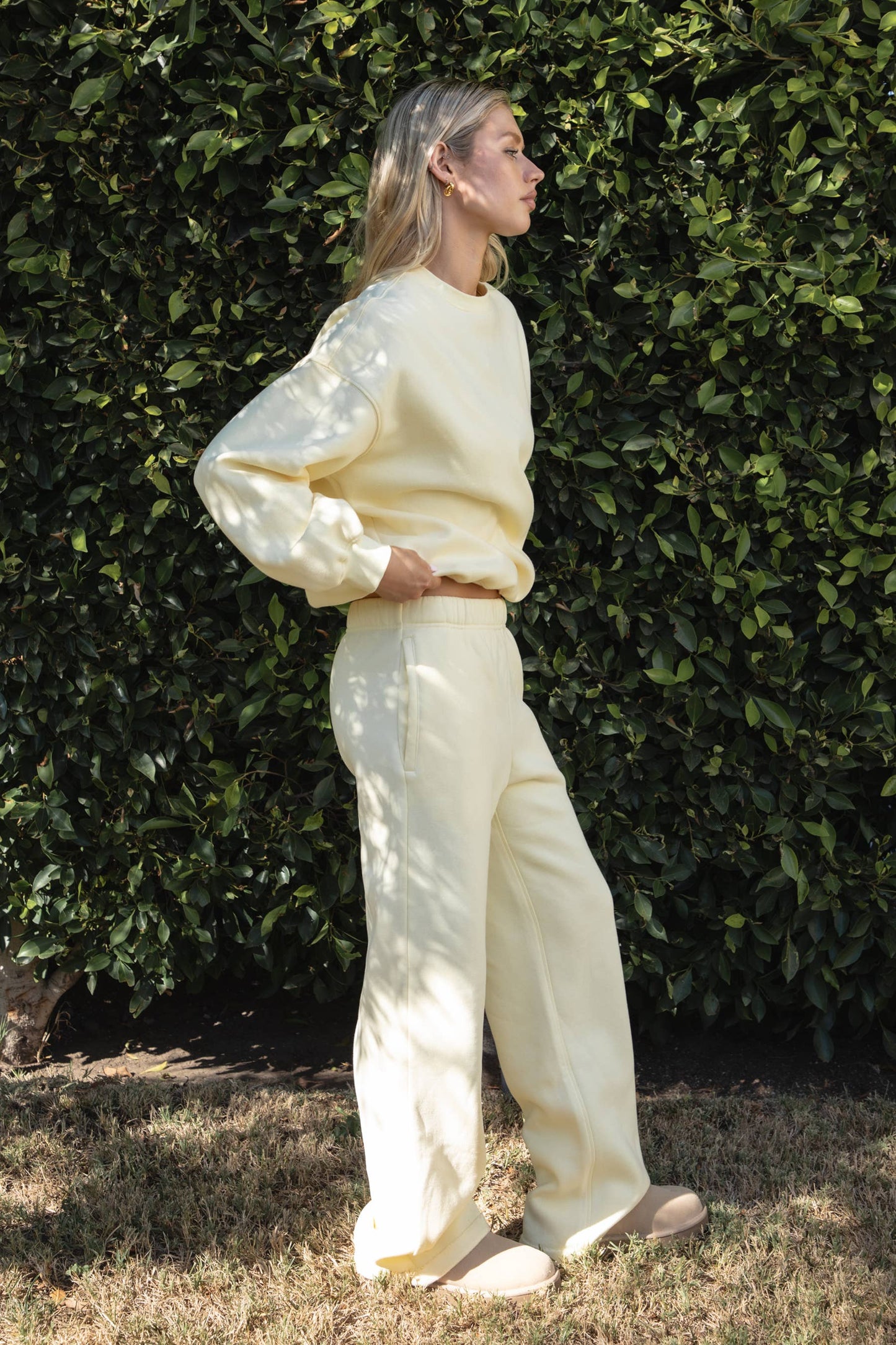 LANI Cloud Fleece Wide Leg Sweatpants