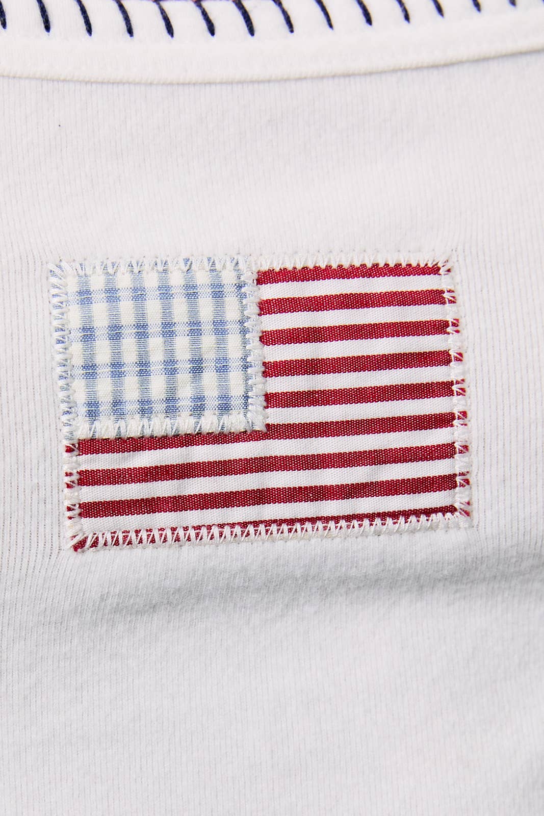 LE LIS - TANK TOP WITH AMERICAN FLAG ON FRONT: White / S