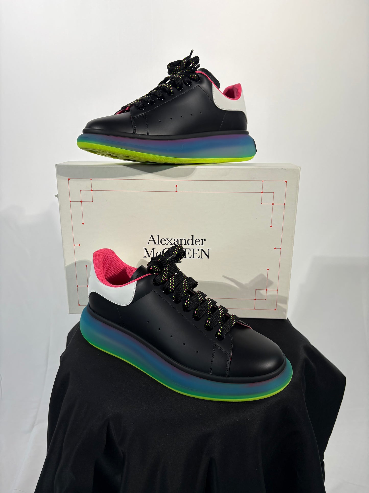 Alexander McQueen Oversized Transparent Sole Sneakers