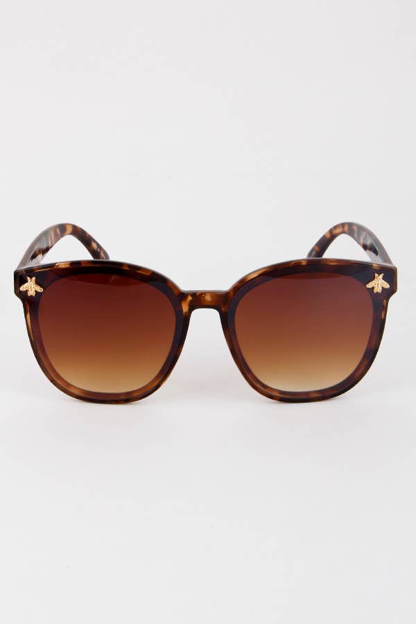 anbfashion - Butterfly Bee Studded Fashion Sunglasses: Mix