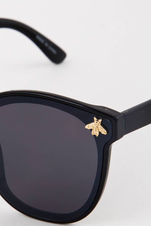 anbfashion - Butterfly Bee Studded Fashion Sunglasses: Mix