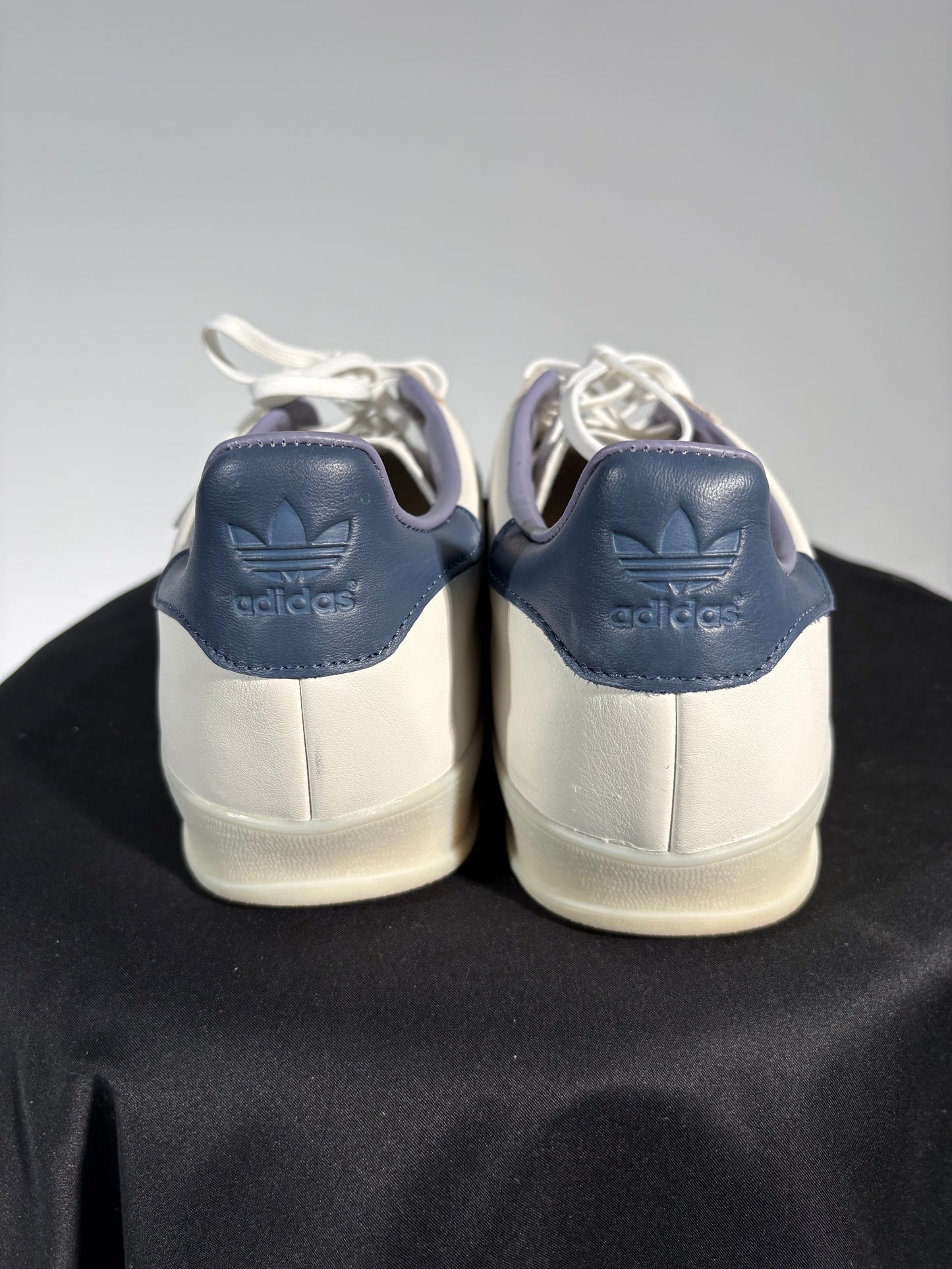 Adidas Gazelle White & Blue Low-Top Sneakers