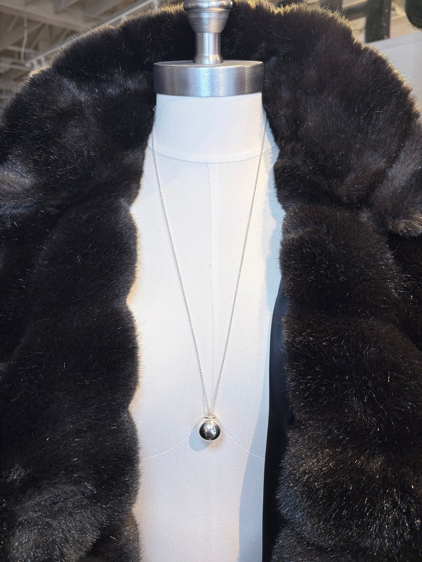 Tiffany & Co. Sterling Silver Bell Pendant Necklace