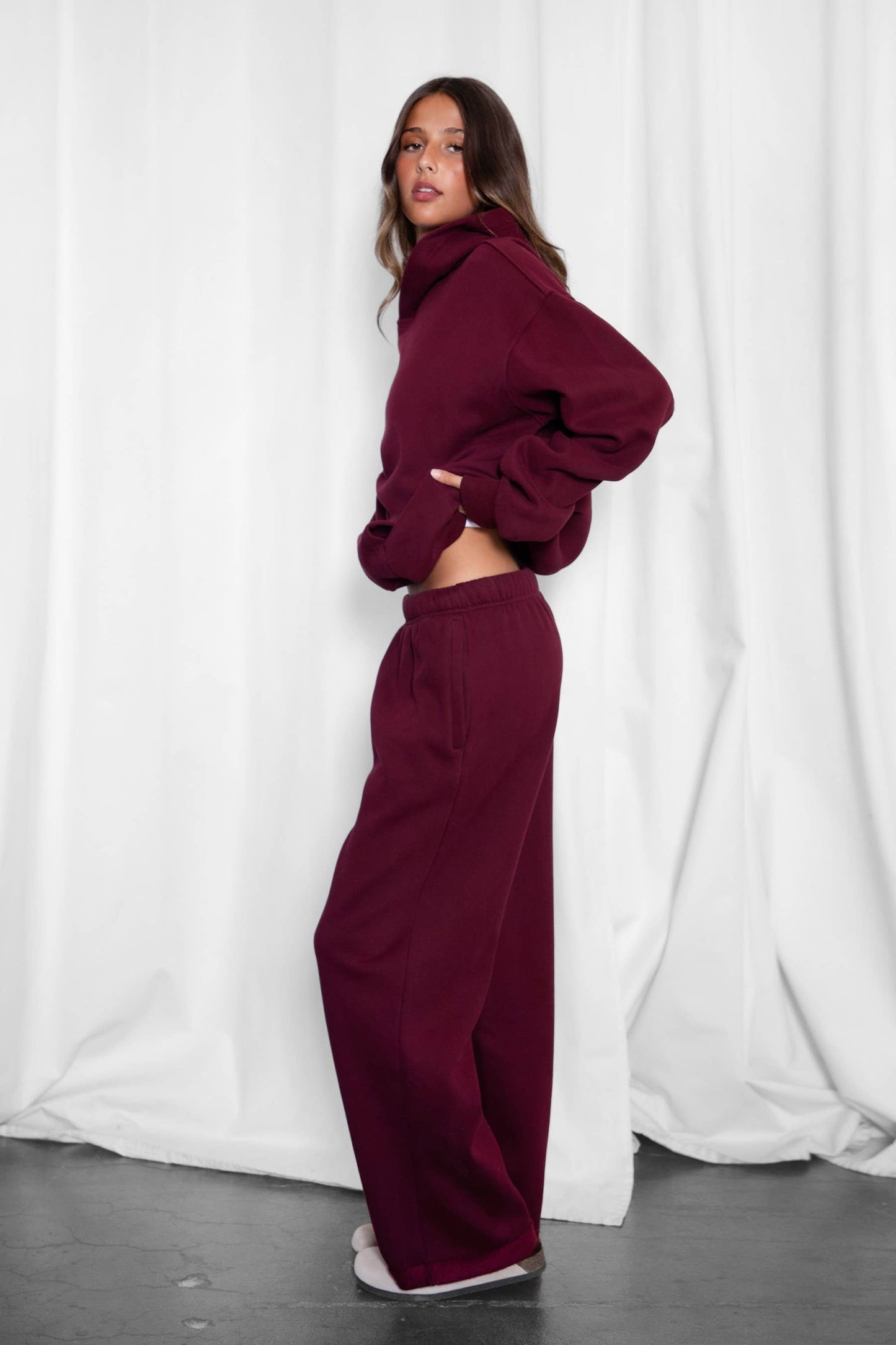 LANI Cloud Fleece Wide Leg Sweatpants