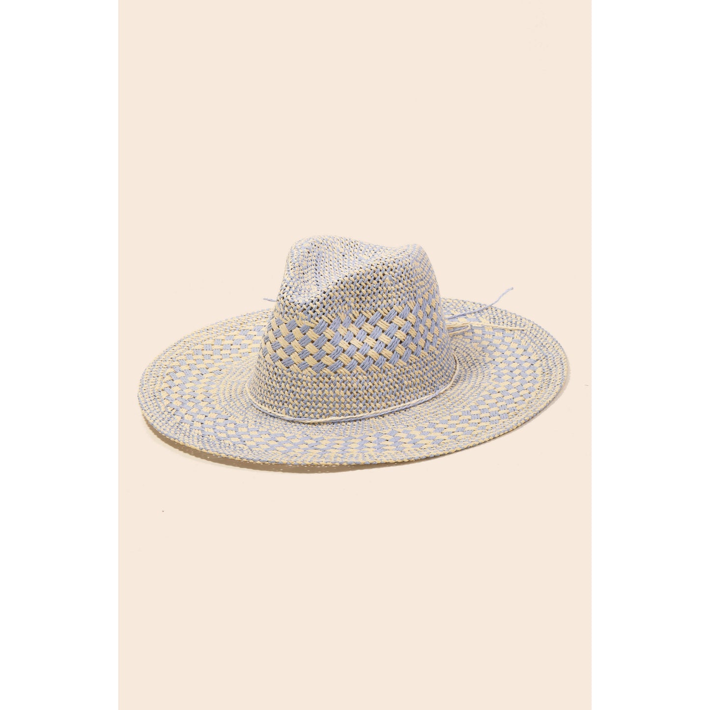 Anarchy Street - Checkered Straw Weave Sun Hat: FU