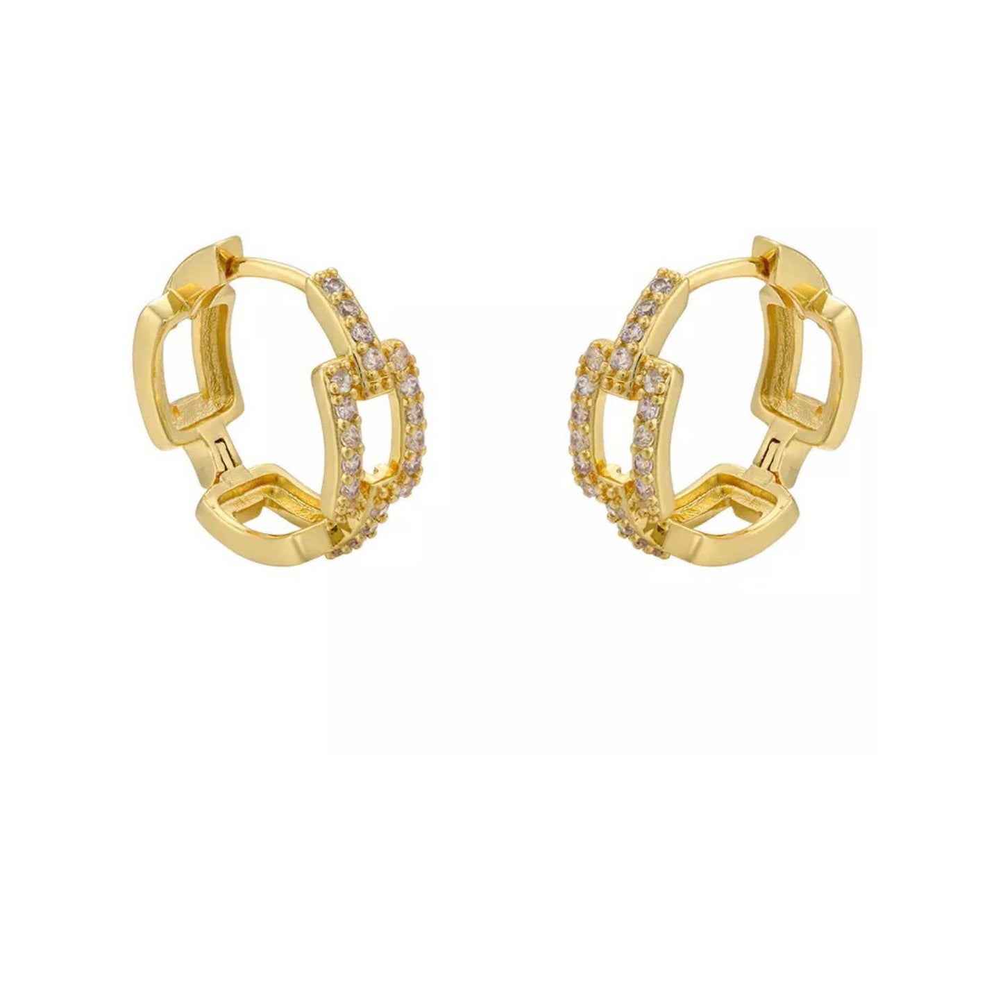 Nikki Smith Designs - Dion Chain Link Hoops