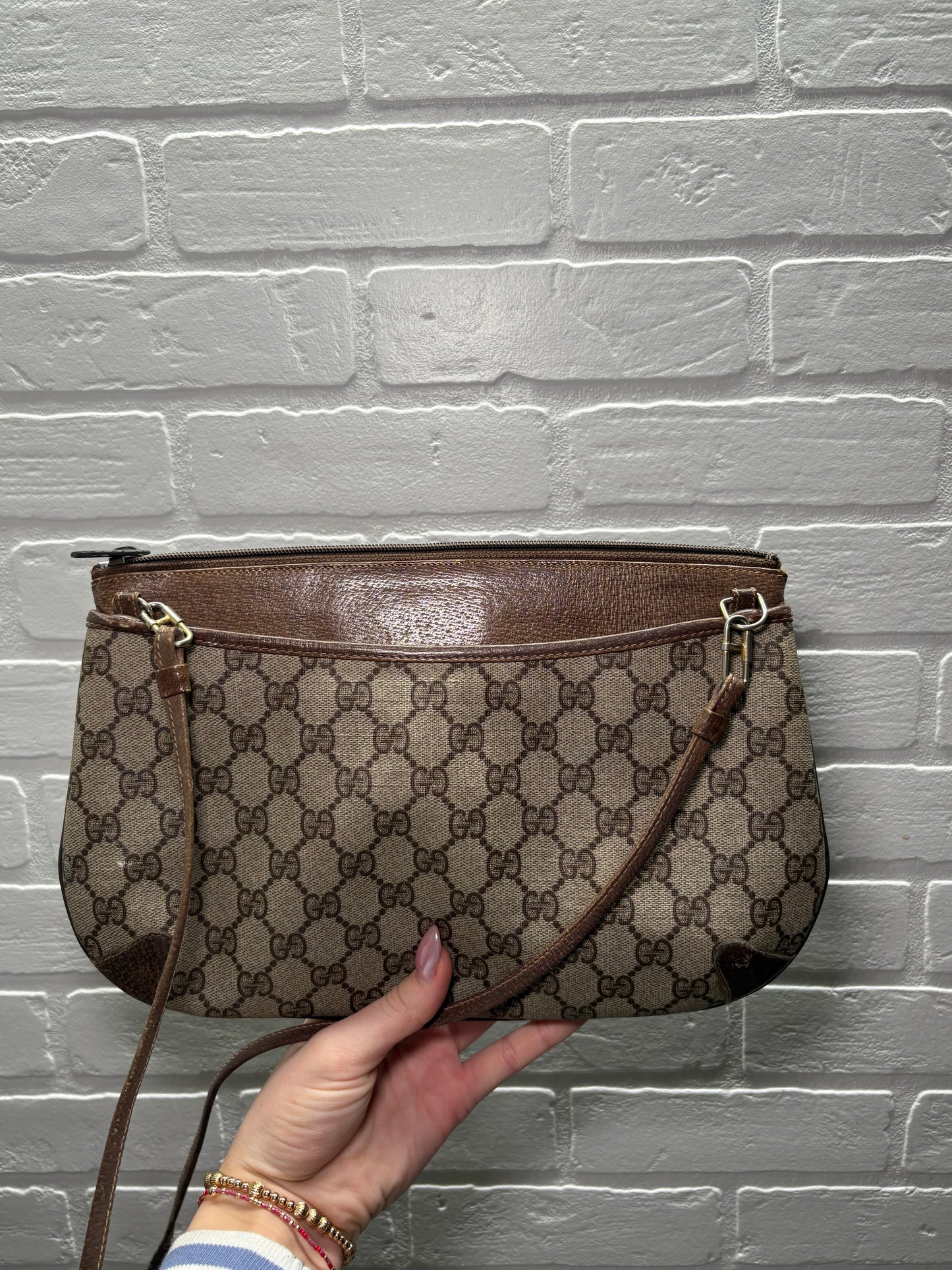 Gucci GG Monogram Vintage Crossbody Bag