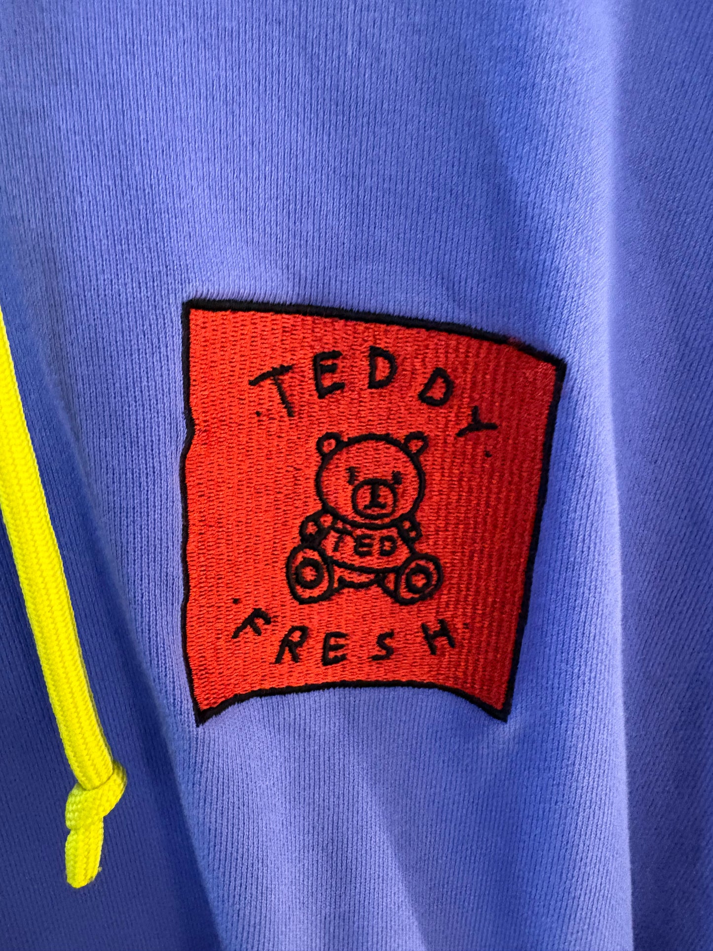 Teddy Fresh Pastel Colorblock Hoodie Purple Pink Mint Yellow