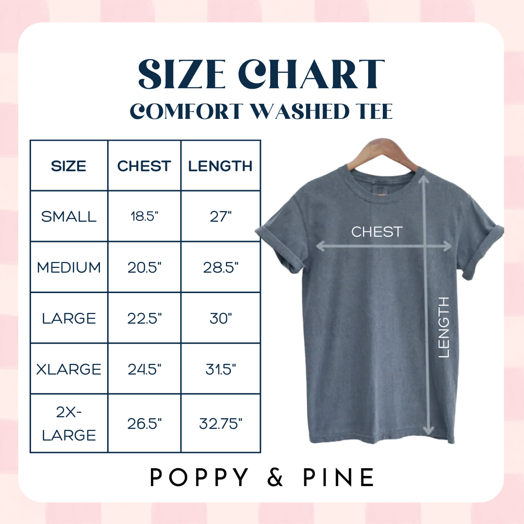 Poppy & Pine - Strong & Courageous Tee: Adult Medium (8-10)