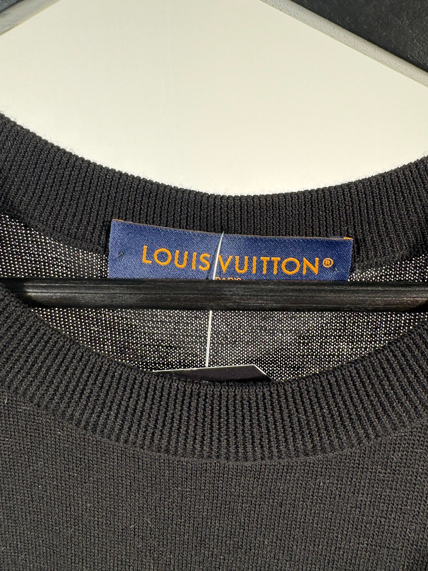 Louis Vuitton Black & Yellow Sport Line Intarsia Tee