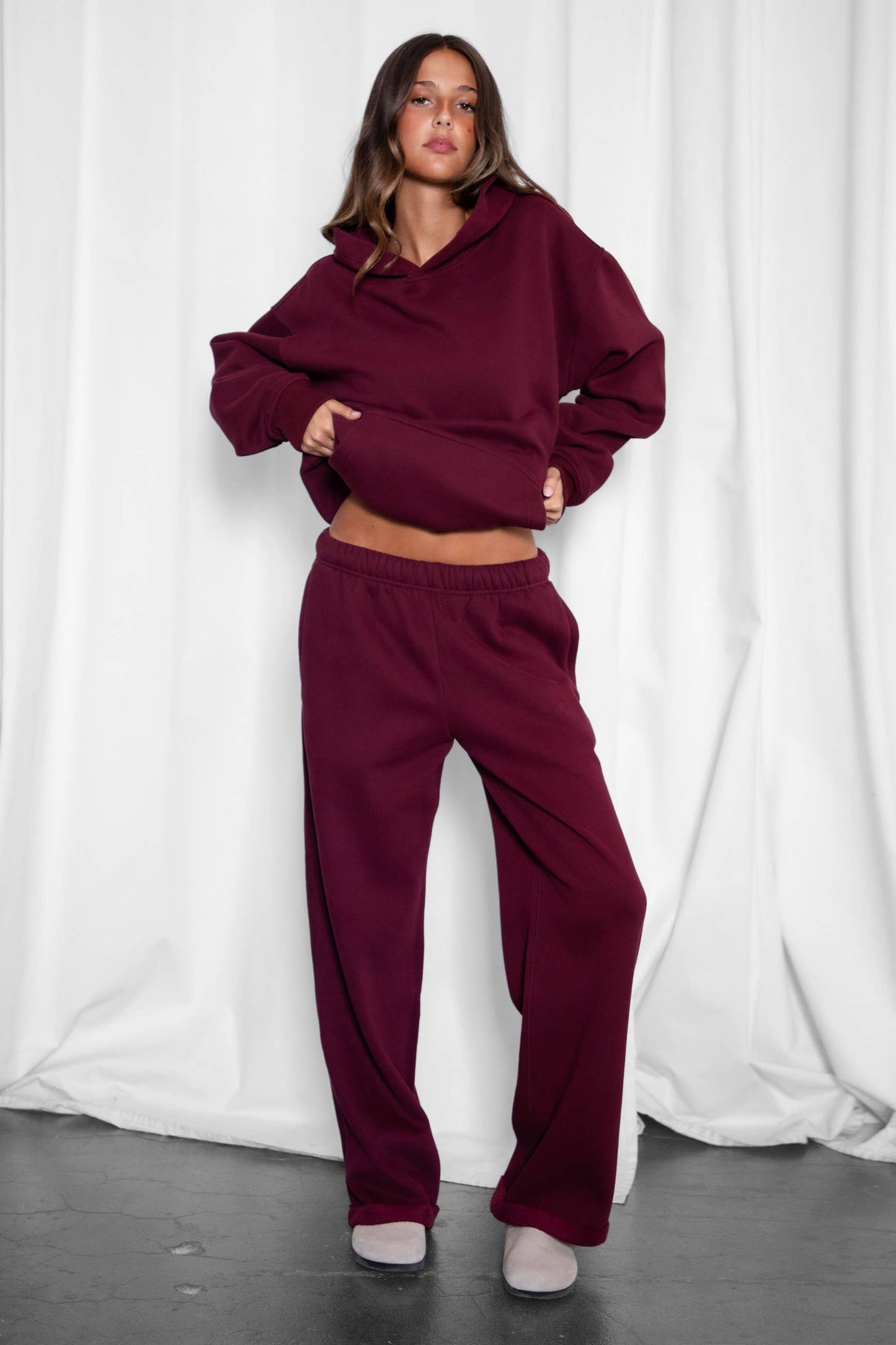 LANI Cloud Fleece Wide Leg Sweatpants