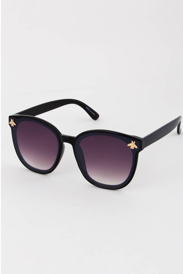 anbfashion - Butterfly Bee Studded Fashion Sunglasses: Mix