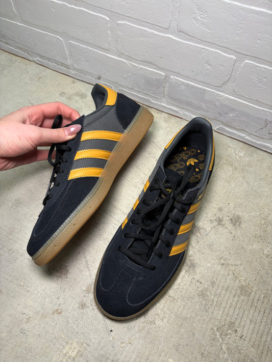 Adidas Samba Classic Black Gold Gum Sole Soccer Sneakers
