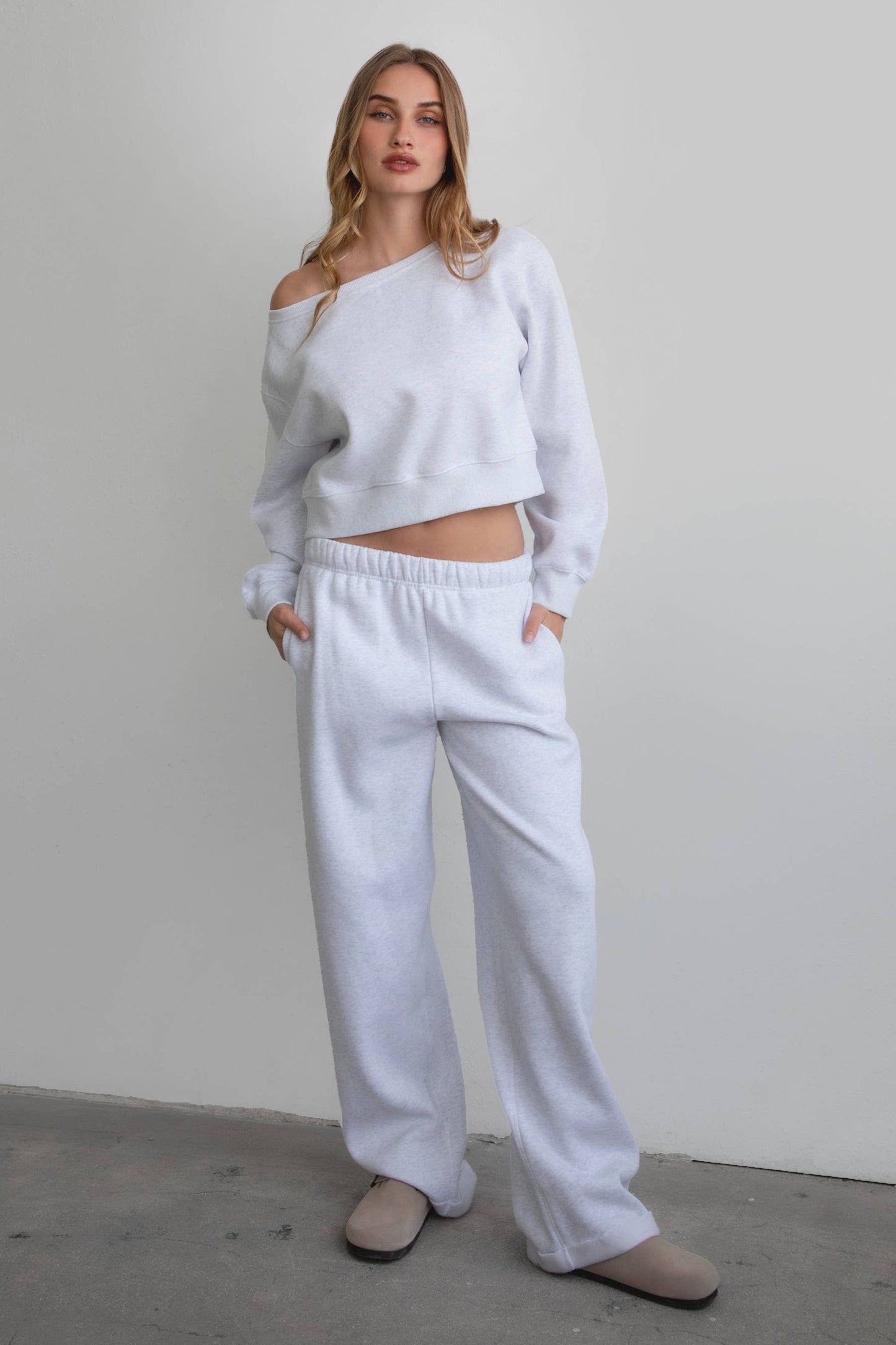 LANI Cloud Fleece Wide Leg Sweatpants