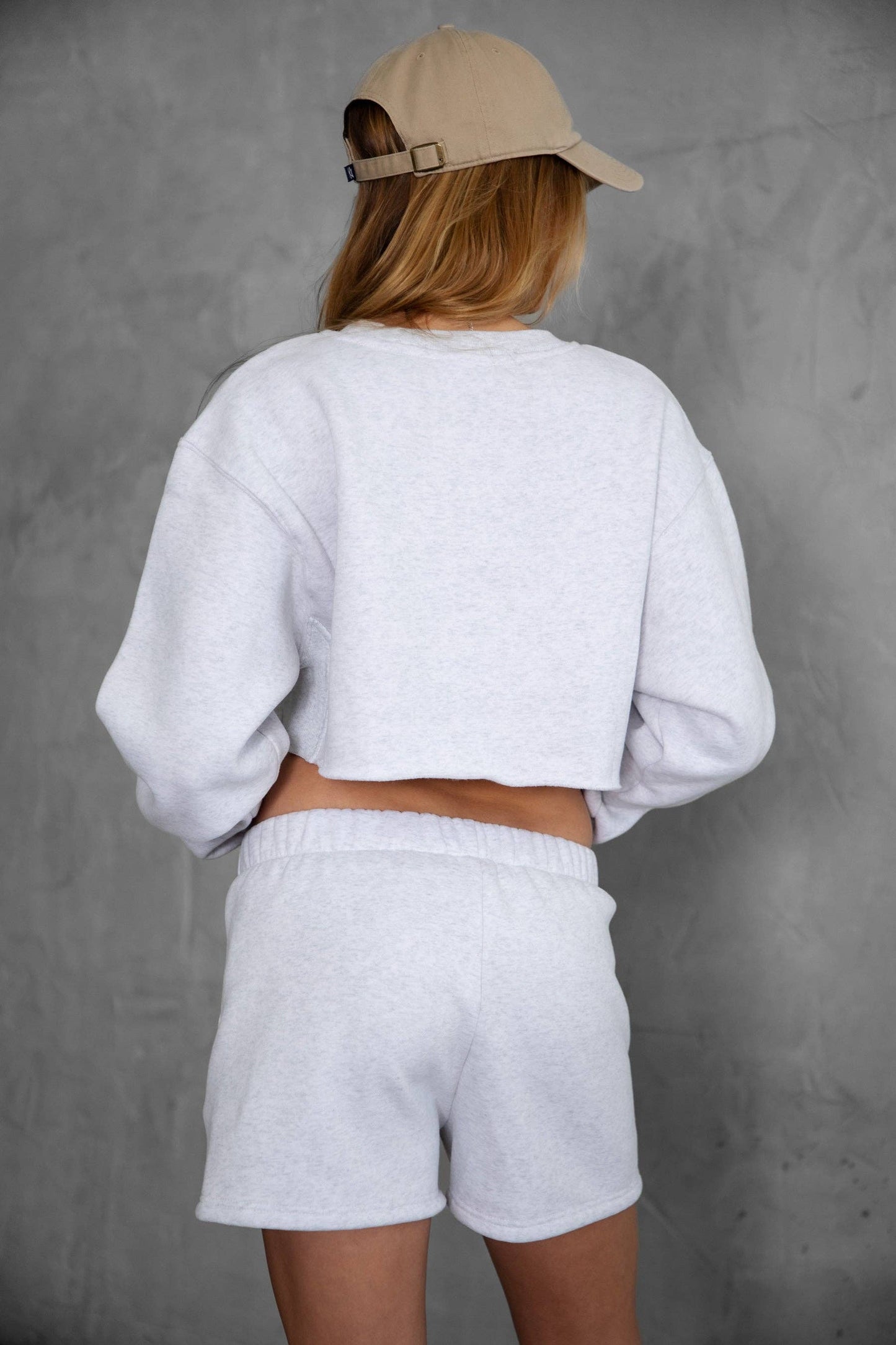 TICTOC - MOMO Plush Fleece Lounge High Waist Fleece Shorts: Blush / 3 SMALL 2 MEDIUM 1 LARGE
