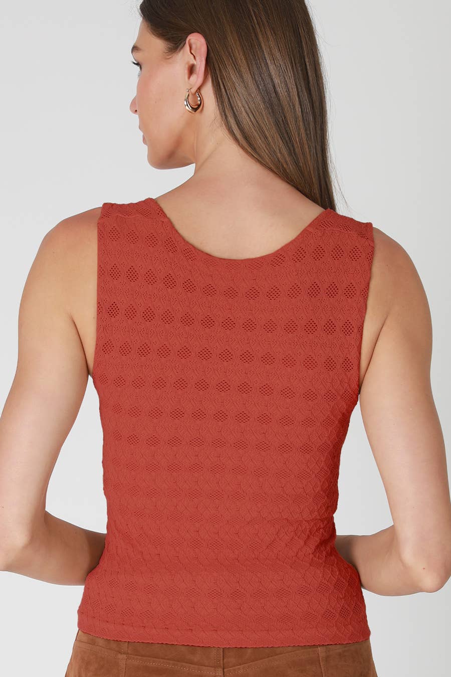 NIKIBIKI - NS8460 - Lace Textured Square Top: 2253 Pale Banana
