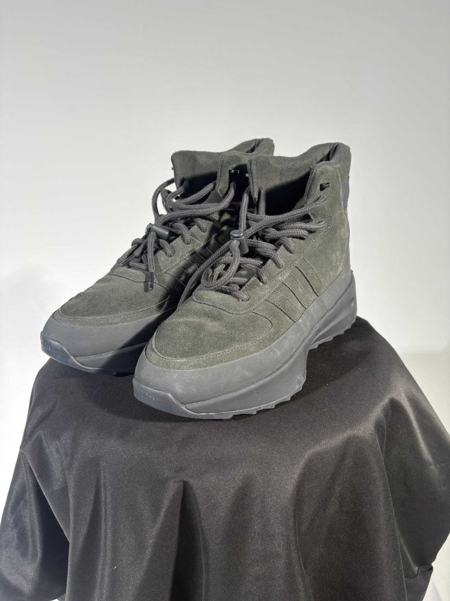 Adidas Black Suede High-Top Sneakers