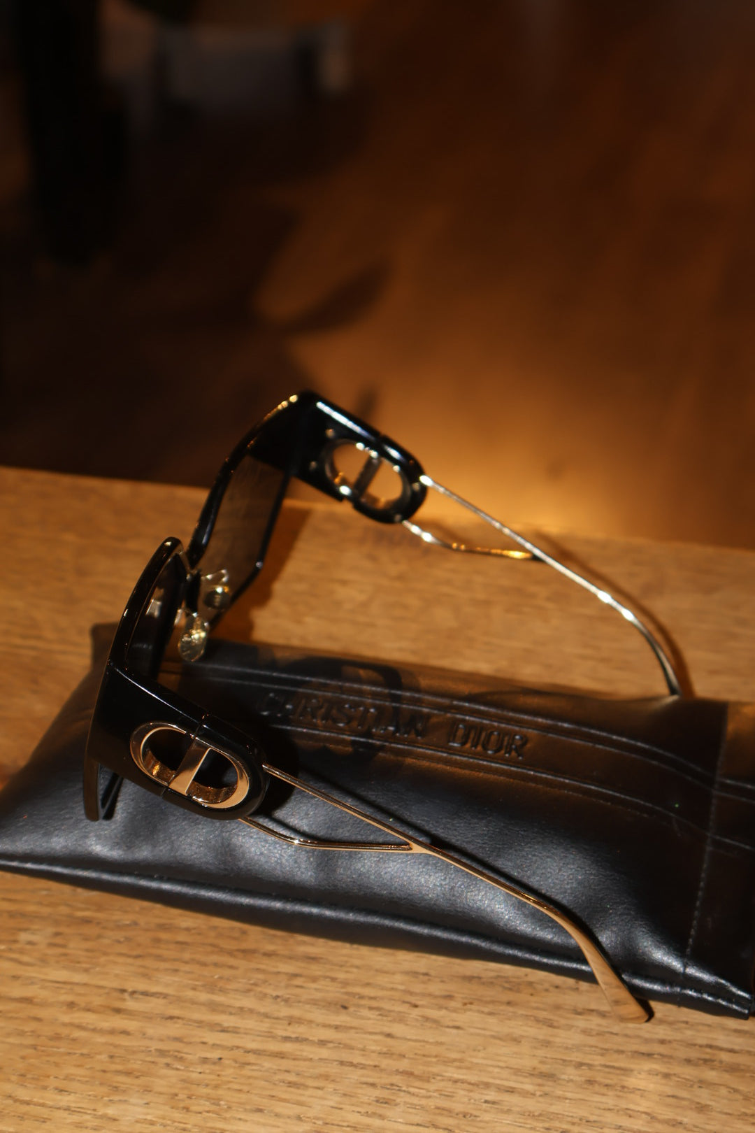 Christian Dior Oversized Square Black Sunglasses – Designer Frame