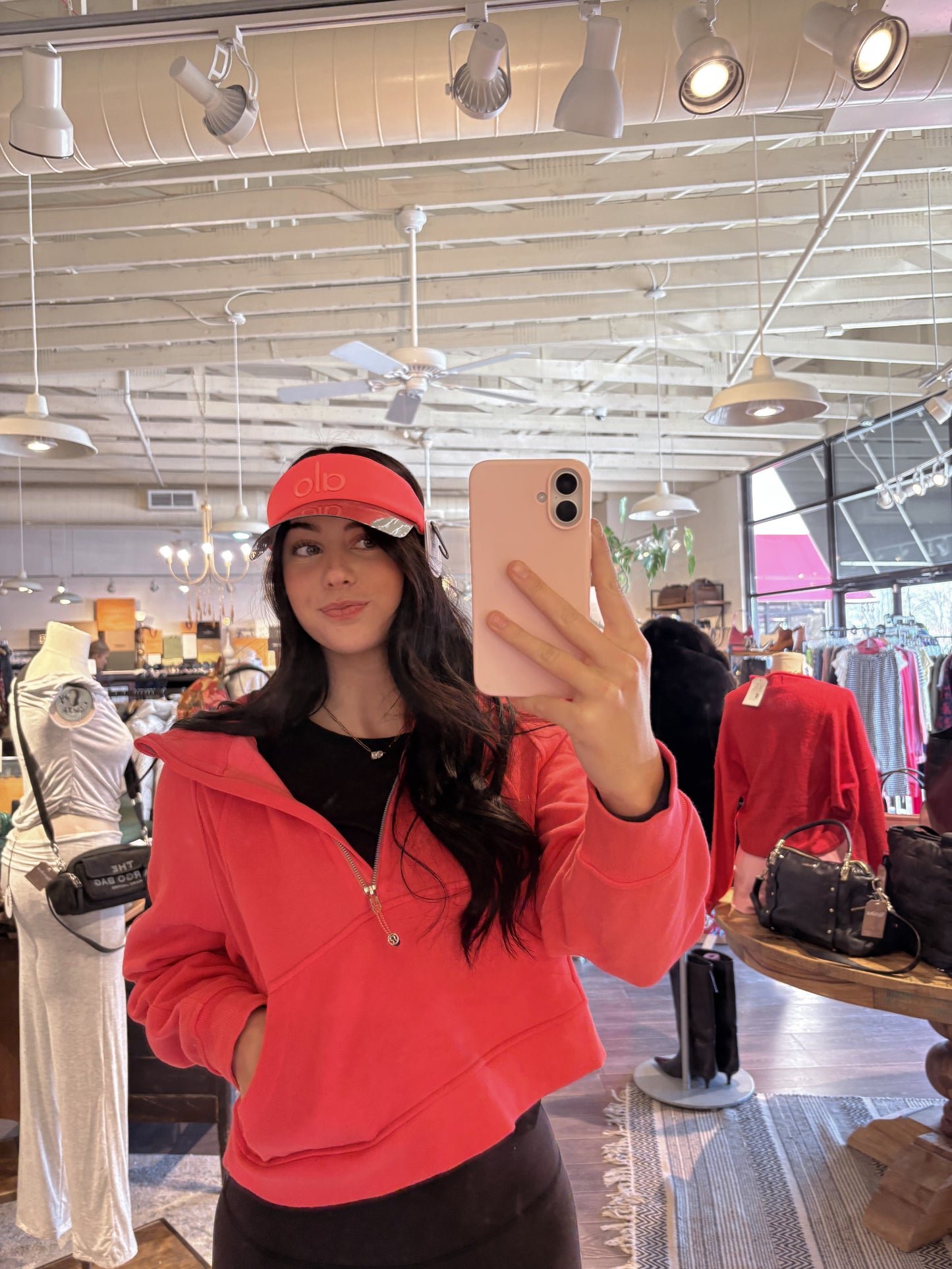 Valentine’s Day Lululemon Pink Hoodie & Alo Yoga Visor Gift Bundle